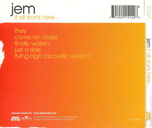 Jem : It All Starts Here... (CD, EP)