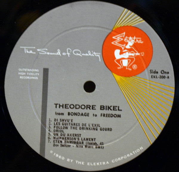 Theodore Bikel : From Bondage To Freedom (LP, Album, Mono)