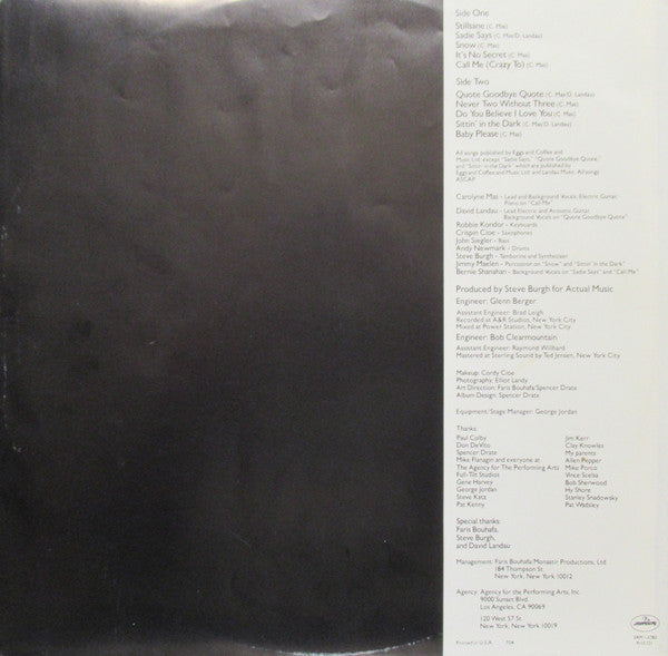 Carolyne Mas : Carolyne Mas (LP, Album, 26 )