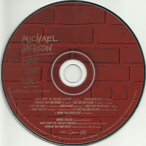 Michael Jackson : Off The Wall (CD, Album, RE, RM, S/Edition, Sli)