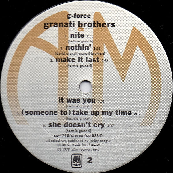 Granati Brothers : G Force (LP, Album)