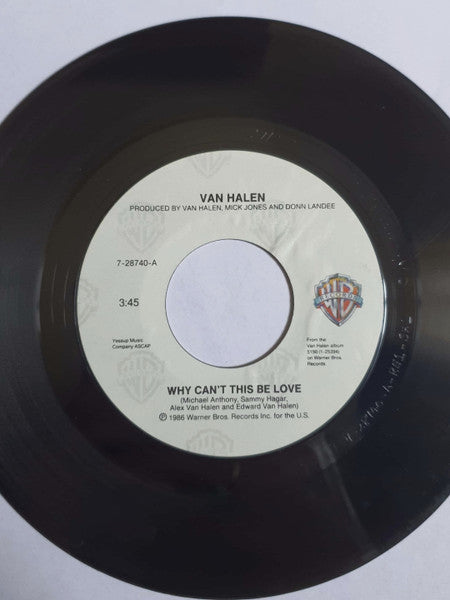 Van Halen : Why Can't This Be Love (7", Single)