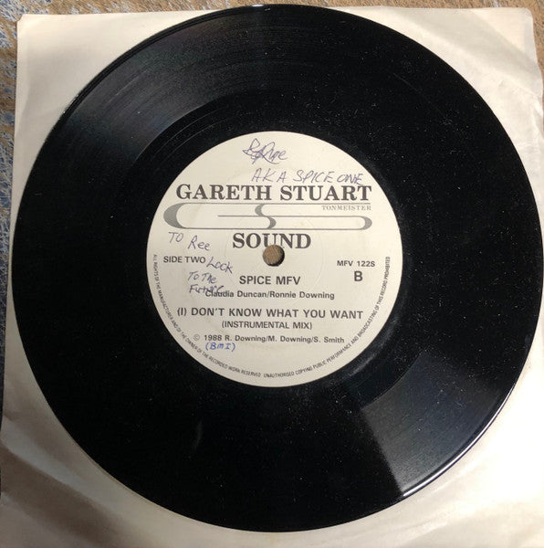 Spice MFV : Don't Know What You Want (7")