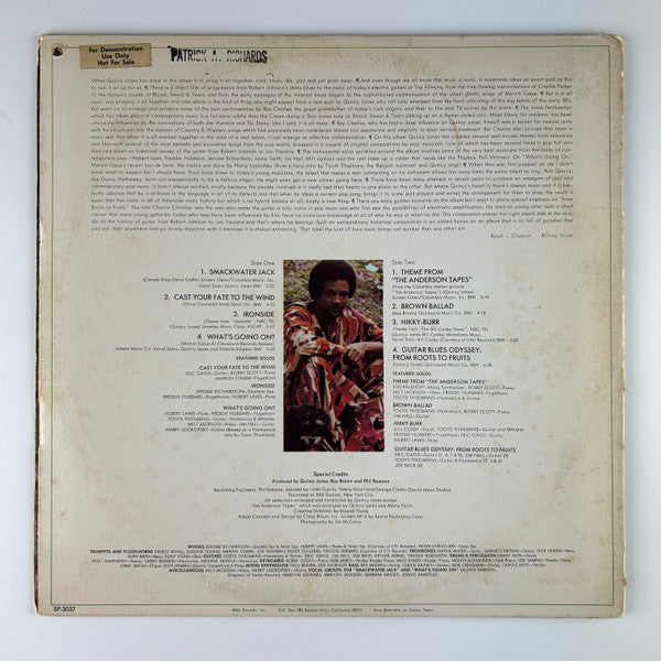 Quincy Jones : Smackwater Jack (LP, Album, Ter)