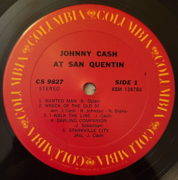 Johnny Cash : Johnny Cash At San Quentin (LP, Album, RE)