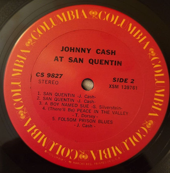 Johnny Cash : Johnny Cash At San Quentin (LP, Album, RE)
