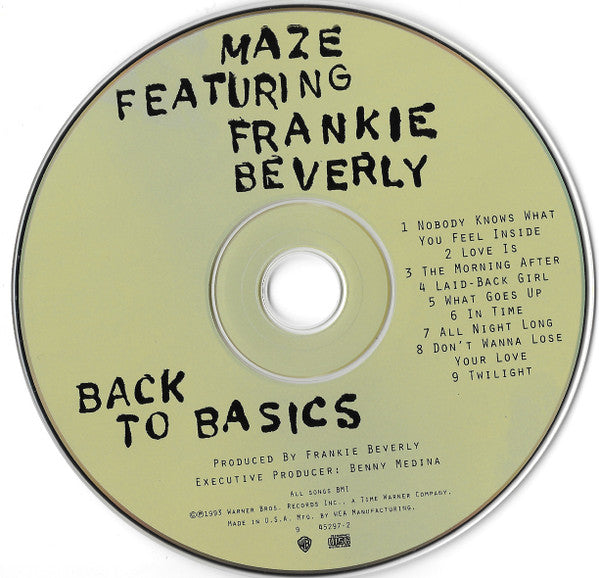 Maze Featuring Frankie Beverly : Back To Basics (CD, Album)