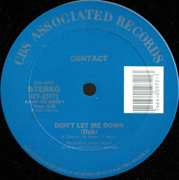 Contact (19) : Don't Let Me Down (12")