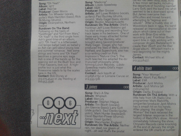 Various : Next @ Radio 016 (CD, Comp, Promo)