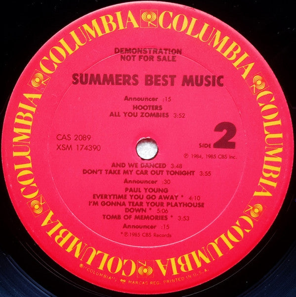 Various : Summer's Best Music (In-Store Play Sampler) (LP, Promo, Smplr)