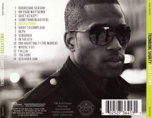 Trombone Shorty : Backatown (CD, Album)