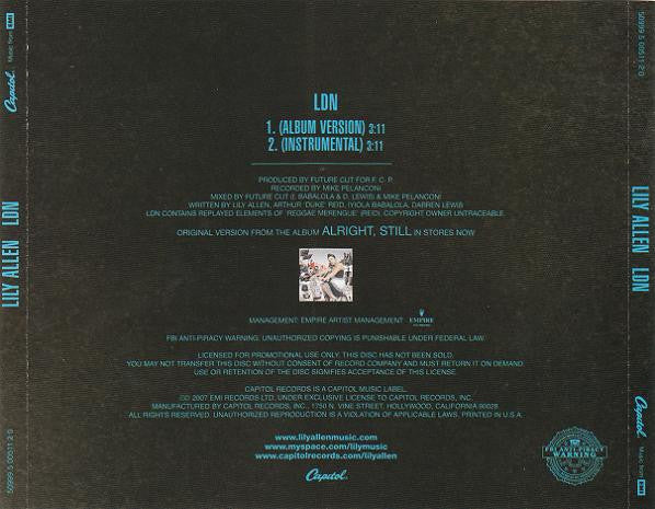 Lily Allen : LDN (CD, Single, Promo)