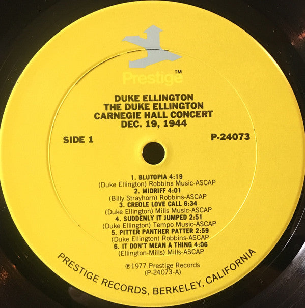 Duke Ellington And His Orchestra : The Duke Ellington Carnegie Hall Concerts (December 1944) (2xLP, Album)