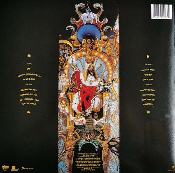 Michael Jackson : Dangerous (2xLP, Album, RE)