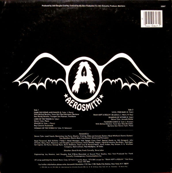 Aerosmith : Get Your Wings (LP, Album, RE)