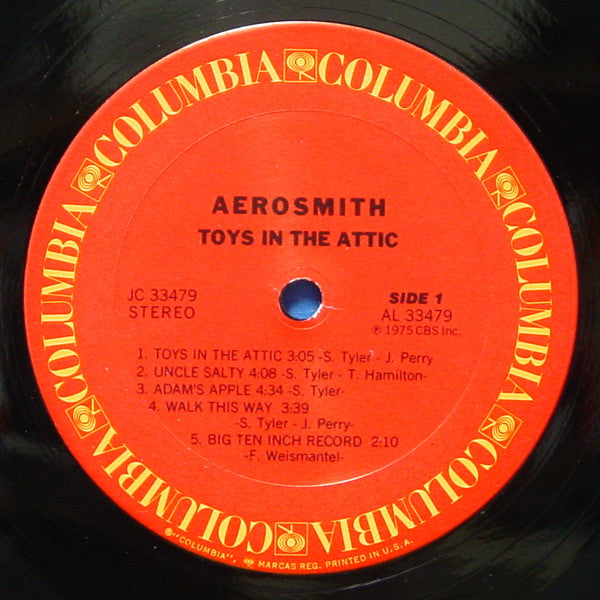 Aerosmith : Toys In The Attic (LP, Album, RE, San)