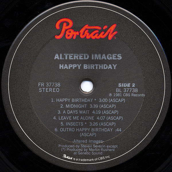 Altered Images : Happy Birthday (LP, Album)