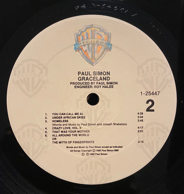 Paul Simon : Graceland (LP, Album, Spe)