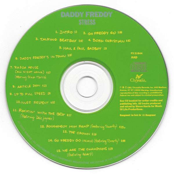 Daddy Freddy : Stress (CD, Album)