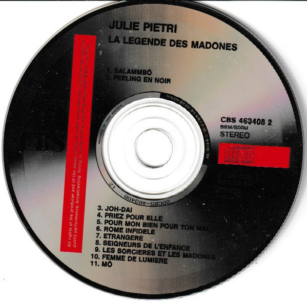 Julie Pietri : La Légende Des Madones (CD, Album)