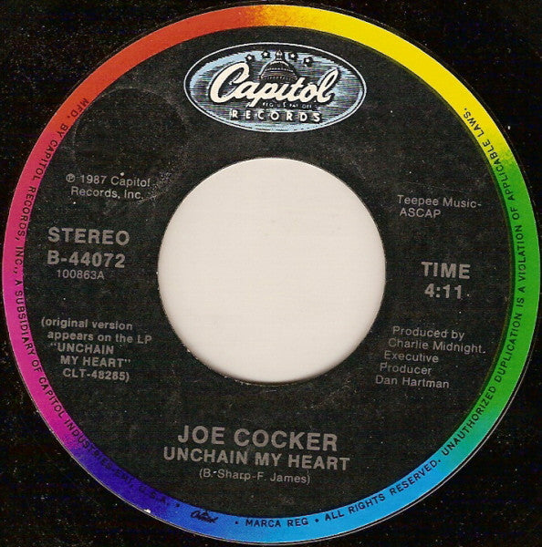 Joe Cocker : Unchain My Heart (7")