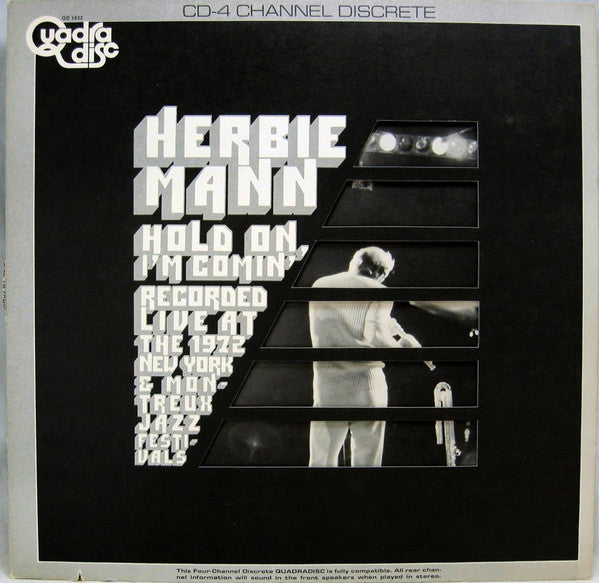 Herbie Mann : Hold On, I'm Comin' (LP, Album, Quad, Die)