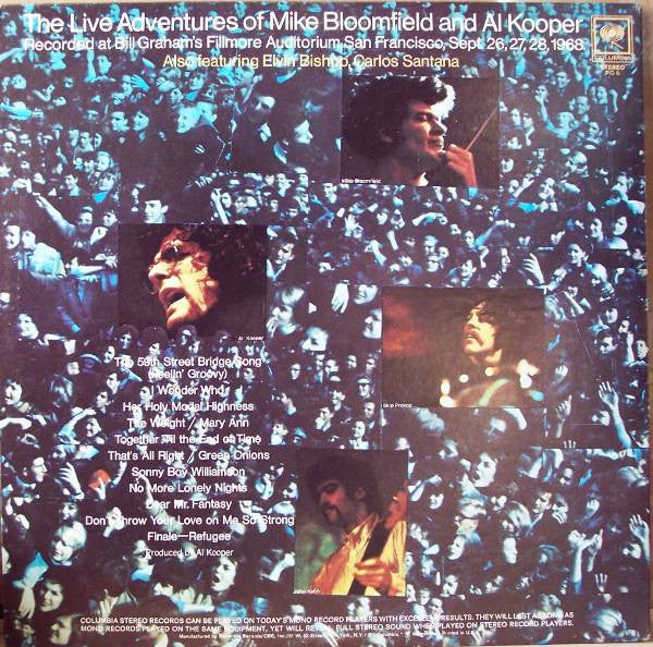 Mike Bloomfield & Al Kooper : The Live Adventures Of Mike Bloomfield And Al Kooper (2xLP, Album, RP)