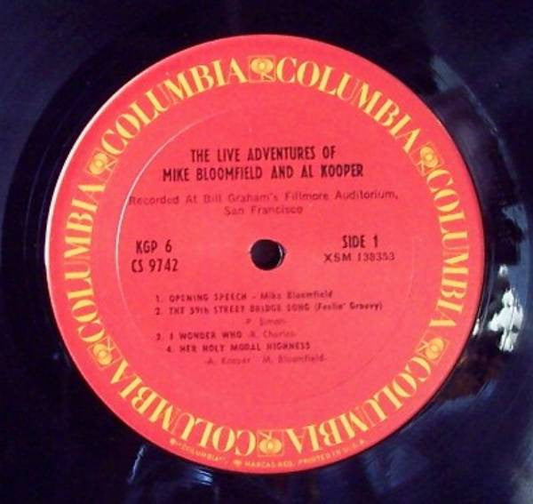 Mike Bloomfield & Al Kooper : The Live Adventures Of Mike Bloomfield And Al Kooper (2xLP, Album, RP)