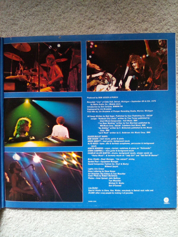 Bob Seger & The Silver Bullet Band* : Live Bullet (2xLP, Album, KP,)