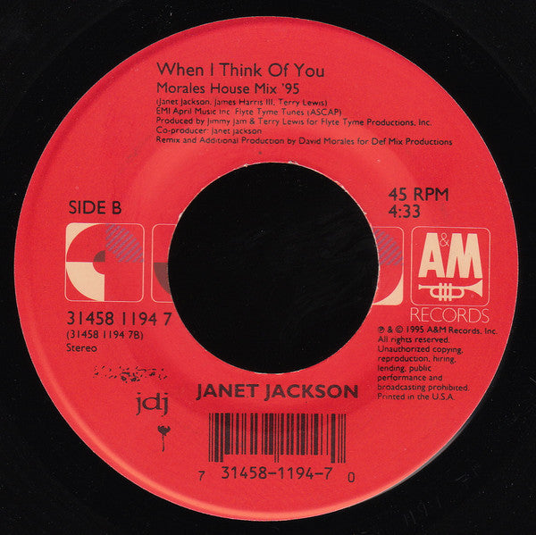Janet Jackson : Runaway (7", Single)