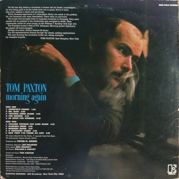 Tom Paxton : Morning Again (LP, Album, Ter)