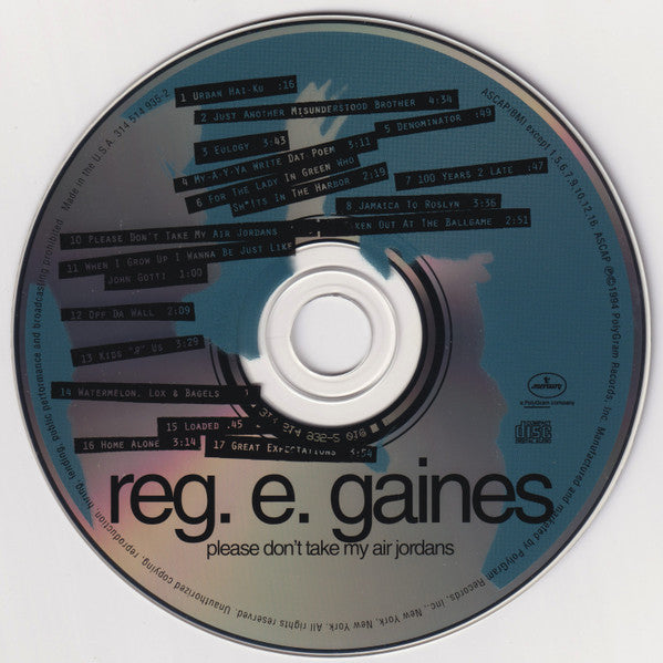 Reggie E. Gaines : Please Don't Take My Air Jordans (CD, Album)