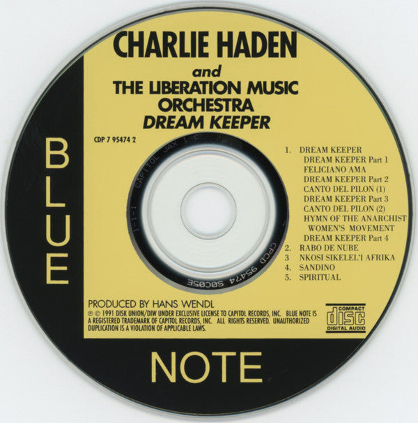 Charlie Haden And Liberation Music Orchestra : Dream Keeper (CD, Album)
