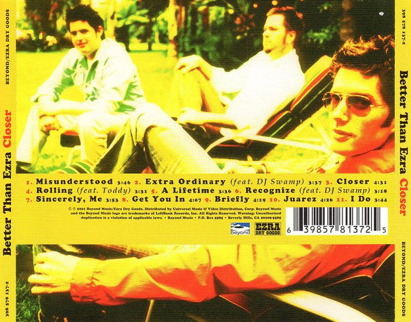 Better Than Ezra : Closer (HDCD, Album)