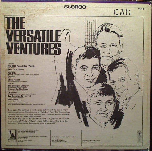 The Ventures : The Versatile Ventures (LP, Comp, Club)