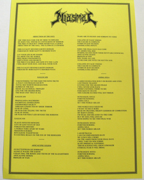 Miasmal : Demo 2008 (12", RE)