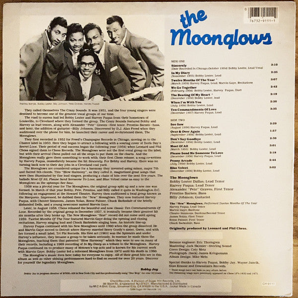 The Moonglows : Their Greatest Sides (LP, Album, Comp, Pin)