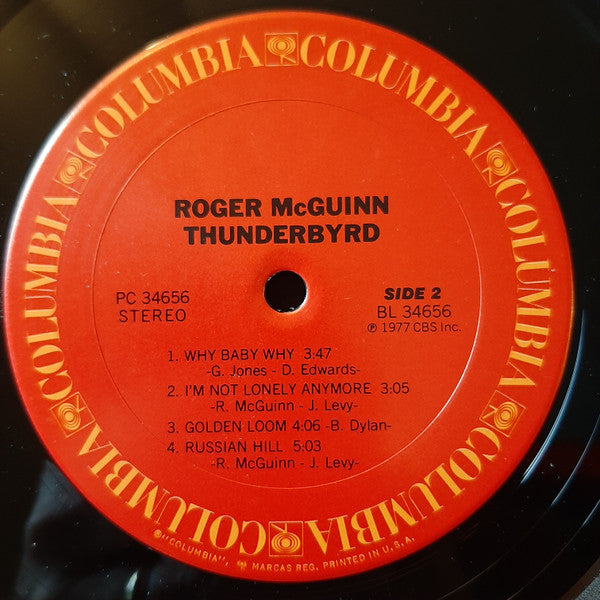 Roger McGuinn : Thunderbyrd (LP, Album, San)