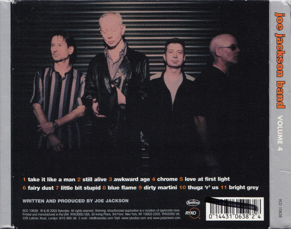 Joe Jackson Band : Volume 4 (2xCD, Album, Ltd)