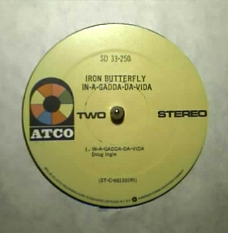 Iron Butterfly : In-A-Gadda-Da-Vida (LP, Album, RE, Ric)