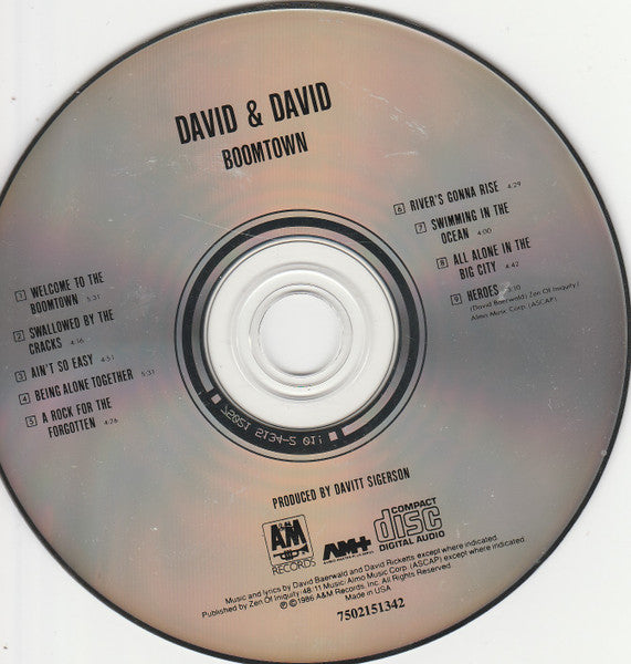 David + David : Boomtown (CD, Album)