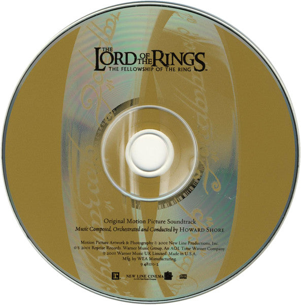 Howard Shore : The Lord Of The Rings: The Fellowship Of The Ring (CD, Album, Enh, Bil)