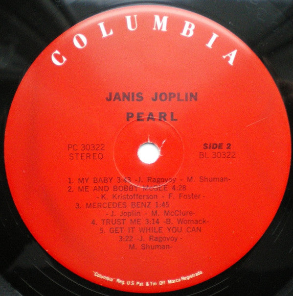 Janis Joplin : Pearl (LP, Album, RE)