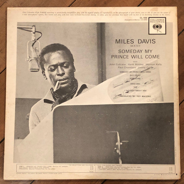 The Miles Davis Sextet : Someday My Prince Will Come (LP, Album, Mono, DG )