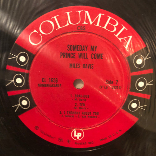 The Miles Davis Sextet : Someday My Prince Will Come (LP, Album, Mono, DG )