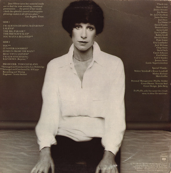 Jane Olivor : Chasing Rainbows (LP, Album, San)