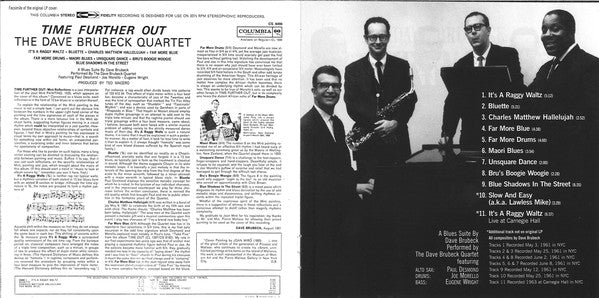 The Dave Brubeck Quartet : Time Further Out (Miro Reflections) (CD, Album, RE, RM)