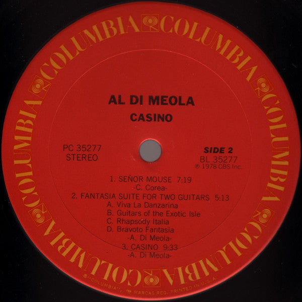 Al Di Meola : Casino (LP, Album, RP, Mas)