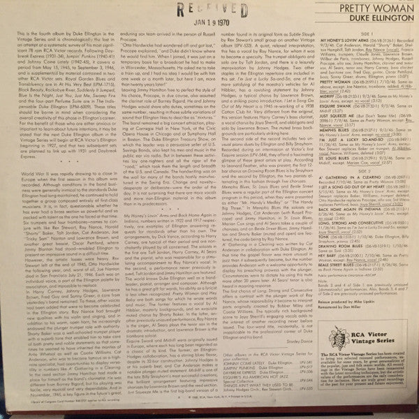 Duke Ellington And His Orchestra : Pretty Woman (LP, Comp, Mono, RM)