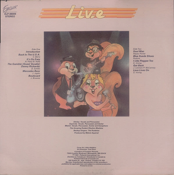 Shirley & Squirrely : Live (LP, Album)